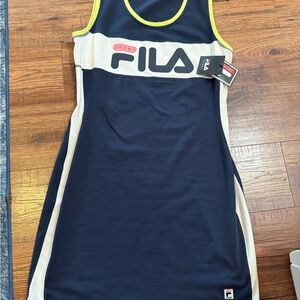 Fila Blue and White Athletic Sheath Dress